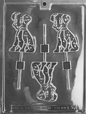 Dalmation Lollipop Chocolate Mould by Home Chocolate Factory - professional pastry and chocolate equipment