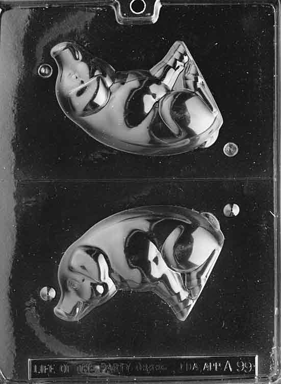 3D Sitting Pig Chocolate Mould by Home Chocolate Factory - professional pastry and chocolate equipment