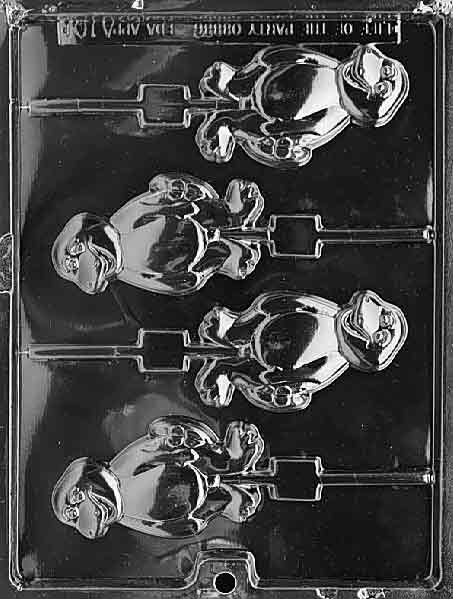 Jolly Dinosaur Lollipop Chocolate Mould by Home Chocolate Factory - professional pastry and chocolate equipment