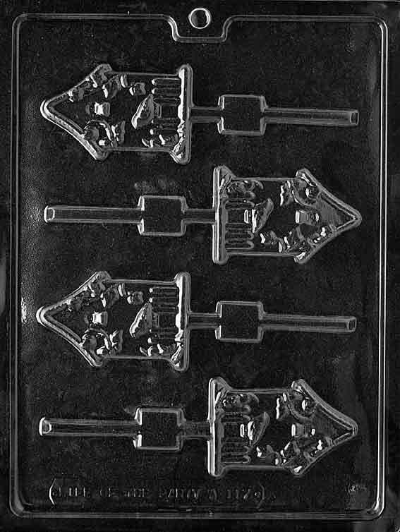 Bird House Lollipop Chocolate Mould by Home Chocolate Factory - professional pastry and chocolate equipment