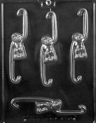 Hanging Monkeys Chocolate Mould by Home Chocolate Factory - professional pastry and chocolate equipment