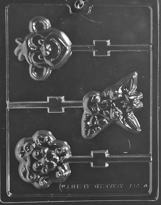 Animal Faces Lollipop (Monkey, Lion, Giraffe) Chocolate Mould by Home Chocolate Factory - professional pastry and chocolate equipment