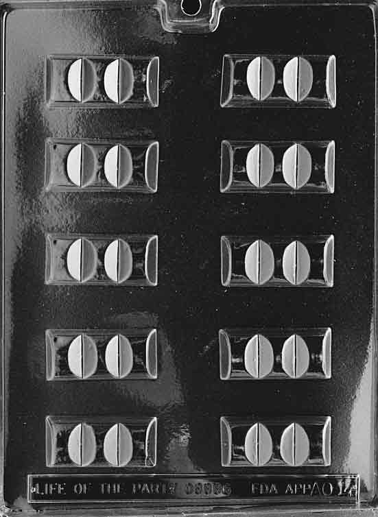 11g Mini Break Apart Bar Chocolate Mould by Home Chocolate Factory - professional pastry and chocolate equipment