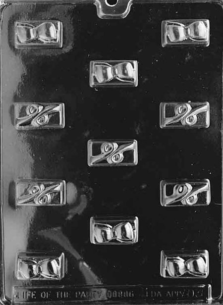 Swirls and Bows Chocolate Mould by Home Chocolate Factory - professional pastry and chocolate equipment