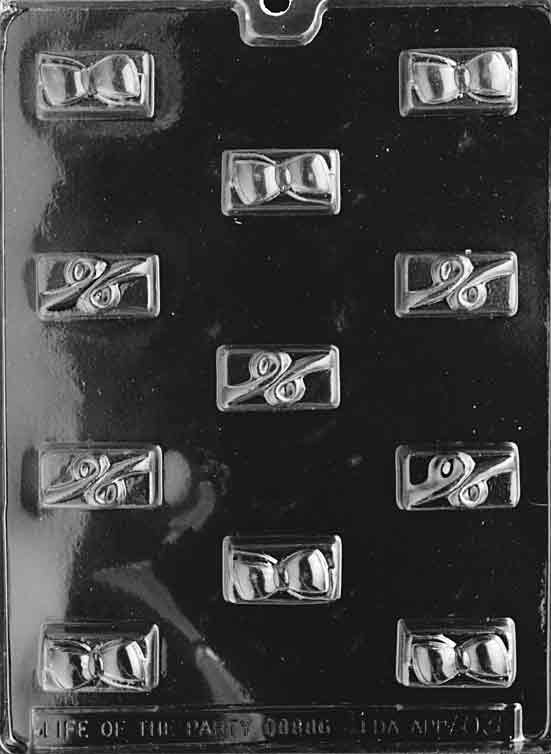 Swirls and Bows Chocolate Mould by Home Chocolate Factory - professional pastry and chocolate equipment