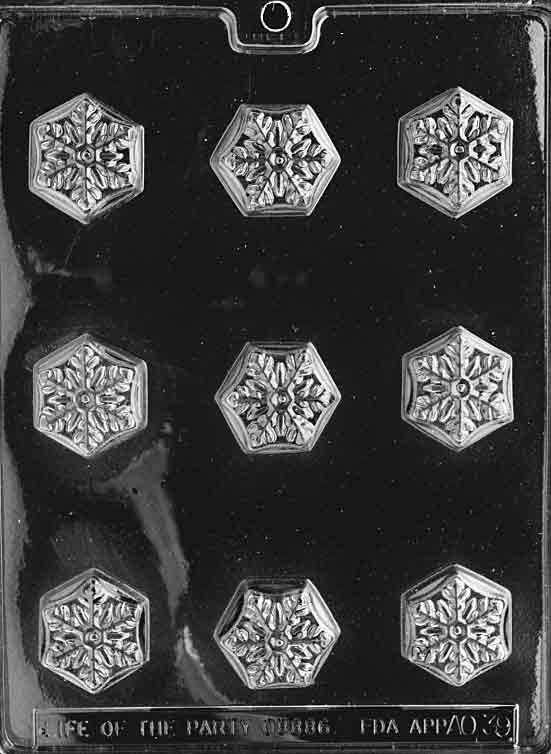 Snowflake Chocolate Mould by Home Chocolate Factory - professional pastry and chocolate equipment