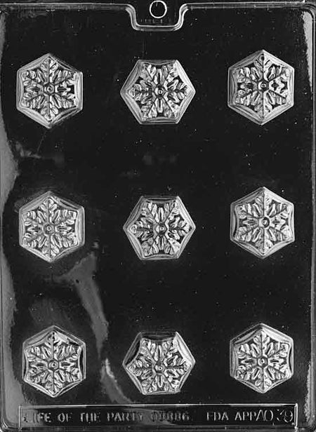 Snowflake Chocolate Mould by Home Chocolate Factory - professional pastry and chocolate equipment