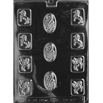 Mythological Mints Chocolate Mould by Home Chocolate Factory - professional pastry and chocolate equipment
