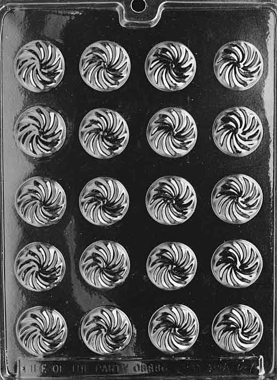 Swirl Mints Chocolate Mould by Home Chocolate Factory - professional pastry and chocolate equipment