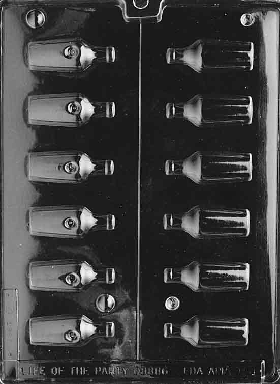 Liquor Bottles Chocolate Mould by Home Chocolate Factory - professional pastry and chocolate equipment