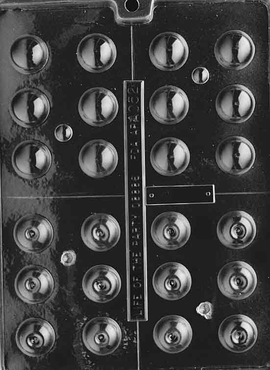 Bite Sized Round Liqueur Chocolate Mould by Home Chocolate Factory - professional pastry and chocolate equipment
