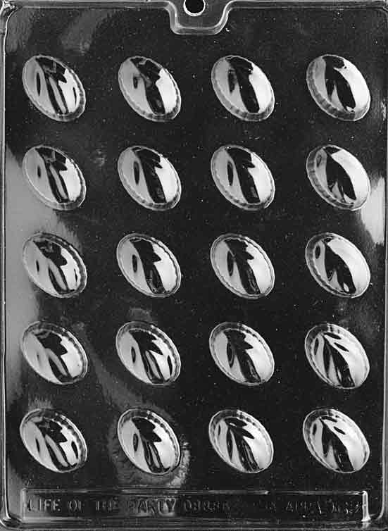 Oval Leaf Pieces Chocolate Mould by Home Chocolate Factory - professional pastry and chocolate equipment
