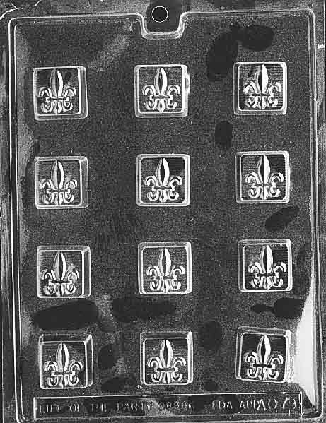 Fleur-de-Lis Chocolate Mould by Home Chocolate Factory - professional pastry and chocolate equipment