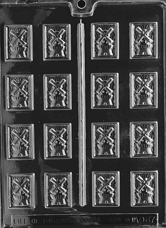 Windmill Mints Chocolate Mould by Home Chocolate Factory - professional pastry and chocolate equipment