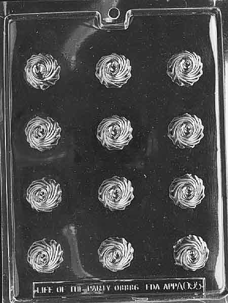 Swirl Bon-Bon Chocolate Mould by Home Chocolate Factory - professional pastry and chocolate equipment
