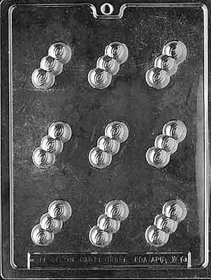 Triple Round Chocolate Mould by Home Chocolate Factory - professional pastry and chocolate equipment