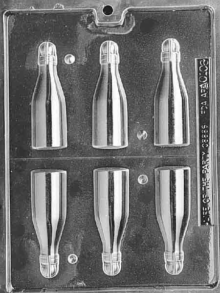 Small Bottles Chocolate Mould by Home Chocolate Factory - professional pastry and chocolate equipment