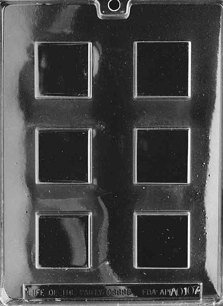 Squares Chocolate Mould by Home Chocolate Factory - professional pastry and chocolate equipment