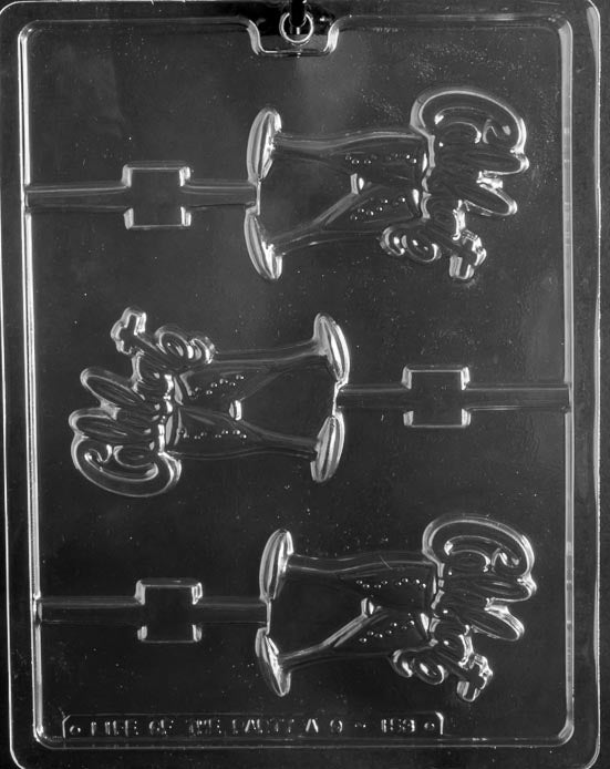 Celebrate/Glasses Lollipop Chocolate Mould by Home Chocolate Factory - professional pastry and chocolate equipment