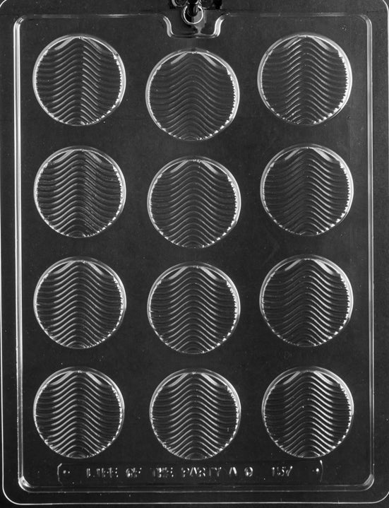 Florentine Wavy Wafer Chocolate Mould by Home Chocolate Factory - professional pastry and chocolate equipment