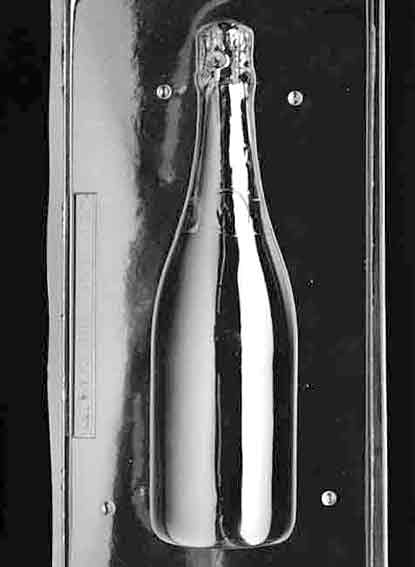 Champagne Bottle - Back Chocolate Mould by Home Chocolate Factory - professional pastry and chocolate equipment