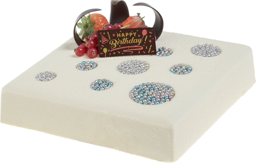 Happy Birthday Plaques (Vegan) - Box of 70 by Home Chocolate Factory - professional pastry and chocolate equipment