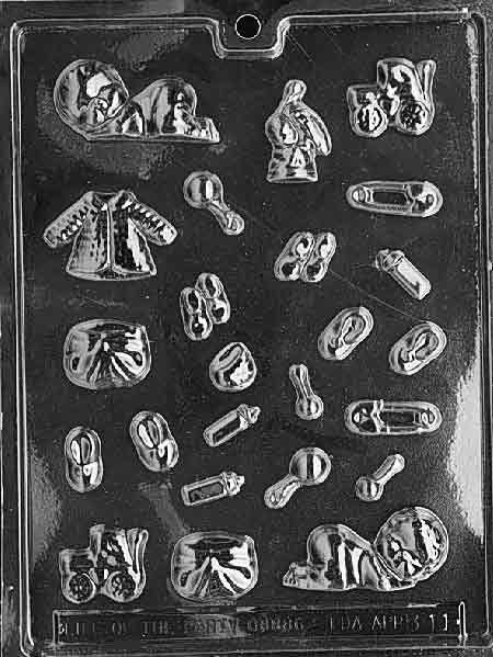 Tiny Baby Assortment Chocolate Mould by Home Chocolate Factory - professional pastry and chocolate equipment