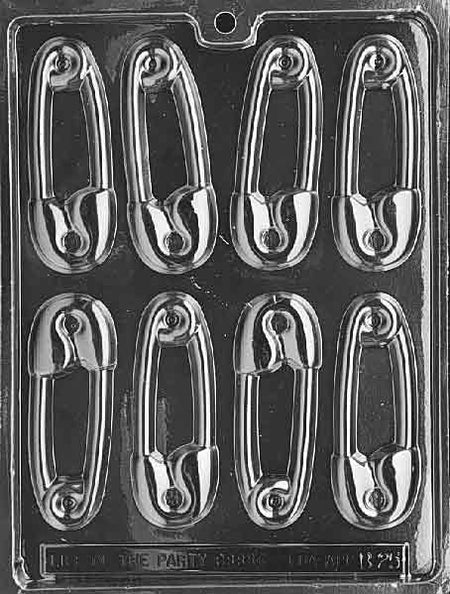 Safety Pins Chocolate Mould by Home Chocolate Factory - professional pastry and chocolate equipment