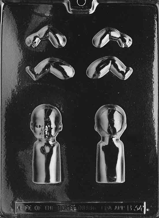3D Doll Chocolate Mould by Home Chocolate Factory - professional pastry and chocolate equipment