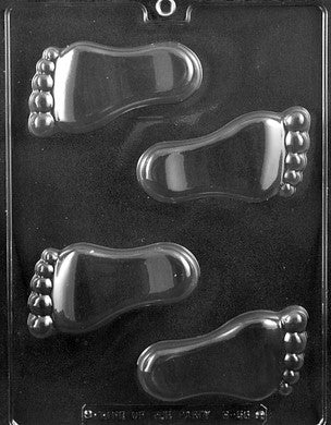 Baby Feet Chocolate Mould by Home Chocolate Factory - professional pastry and chocolate equipment