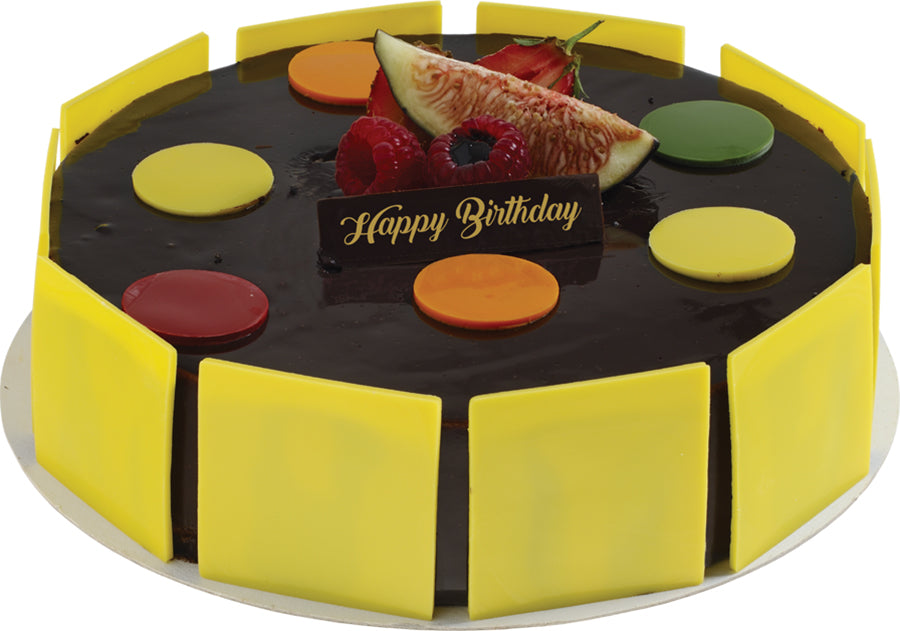Happy Birthday Plaques (Vegan) - Box of 120 by Home Chocolate Factory - professional pastry and chocolate equipment