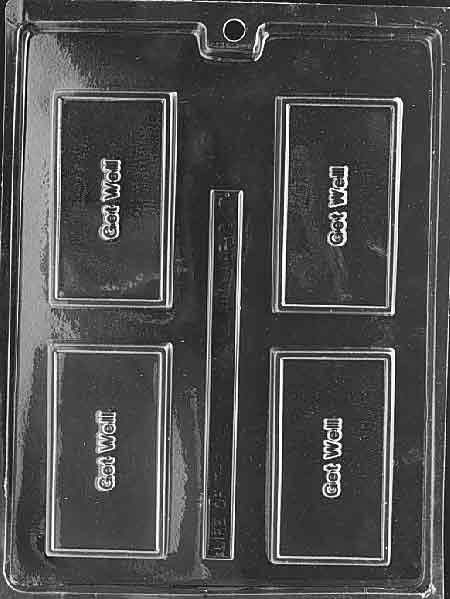 Get Well Chocolate Mould by Home Chocolate Factory - professional pastry and chocolate equipment