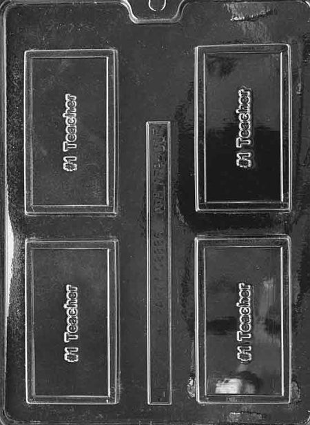 Number 1 Teacher Chocolate Mould by Home Chocolate Factory - professional pastry and chocolate equipment
