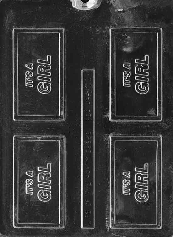 It's a Girl Chocolate Mould by Home Chocolate Factory - professional pastry and chocolate equipment