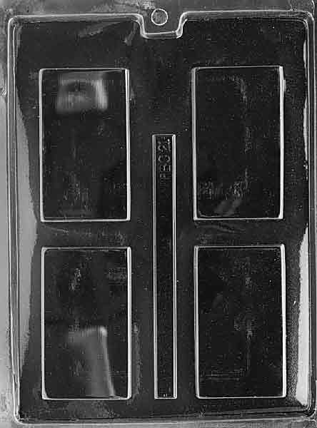 Plain Card Chocolate Mould by Home Chocolate Factory - professional pastry and chocolate equipment