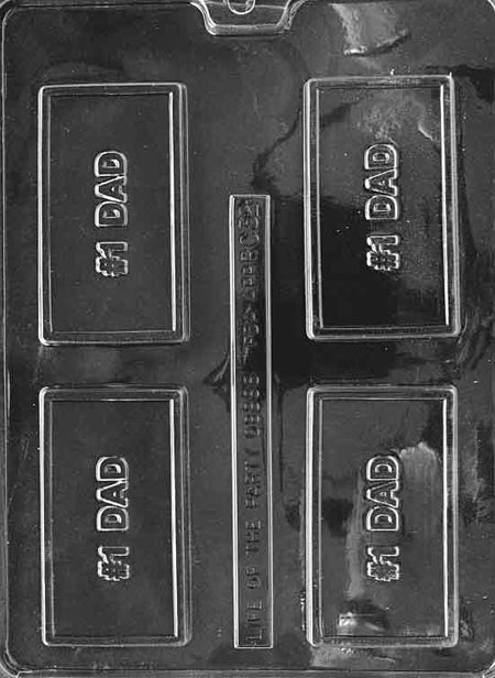 Number 1 Dad Chocolate Mould by Home Chocolate Factory - professional pastry and chocolate equipment