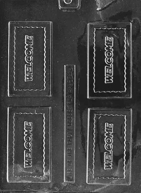 Welcome Chocolate Mould by Home Chocolate Factory - professional pastry and chocolate equipment