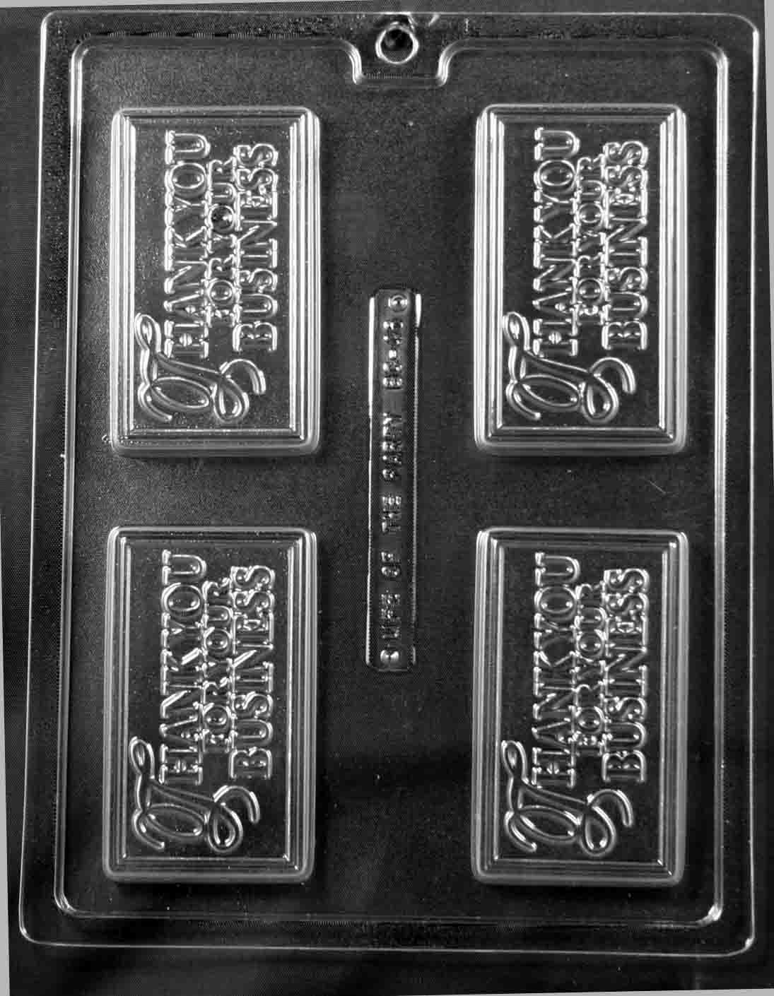 Thank You For Your Business Chocolate Mould by Home Chocolate Factory - professional pastry and chocolate equipment