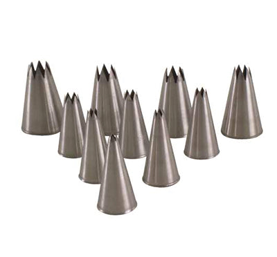 Martellato Mixed Star Piping Nozzle Box 10Pcs by Home Chocolate Factory - professional pastry and chocolate equipment