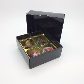 Black Box (4 Choc) - Bulk 25 Pack by Home Chocolate Factory - professional pastry and chocolate equipment