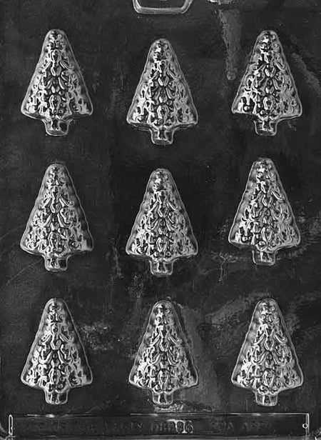 Christmas Trees Chocolate Mould by Home Chocolate Factory - professional pastry and chocolate equipment