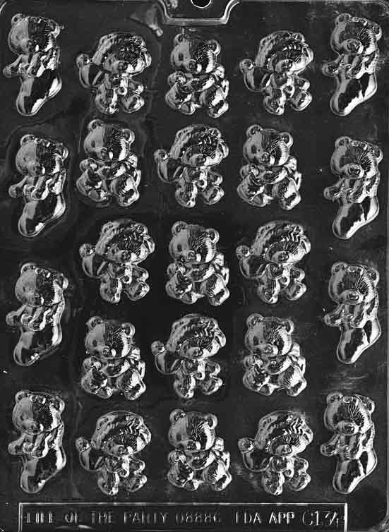 Assorted Bears Chocolate Mould by Home Chocolate Factory - professional pastry and chocolate equipment