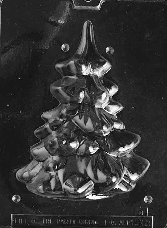 Medium Large Christmas Tree Chocolate Mould - Part 2 by Home Chocolate Factory - professional pastry and chocolate equipment