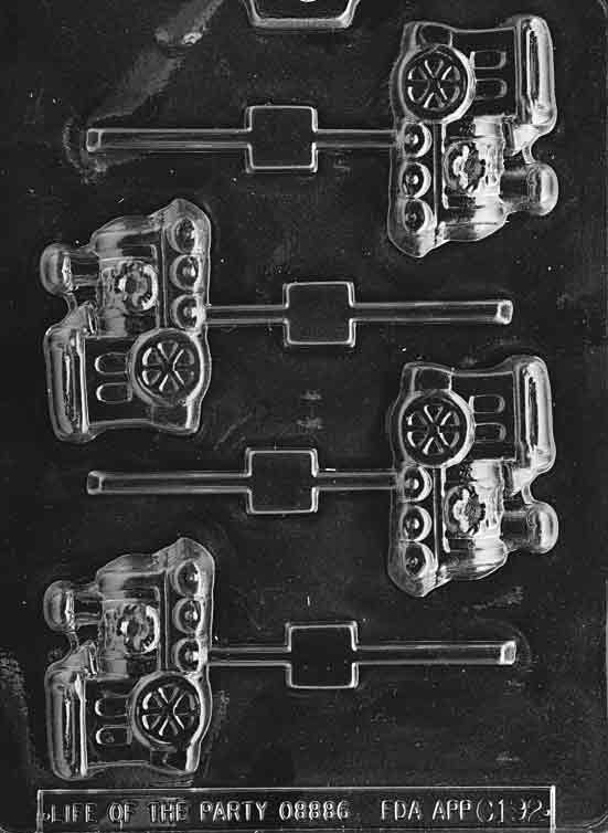 Xmas Engine Pop Chocolate Mould by Home Chocolate Factory - professional pastry and chocolate equipment