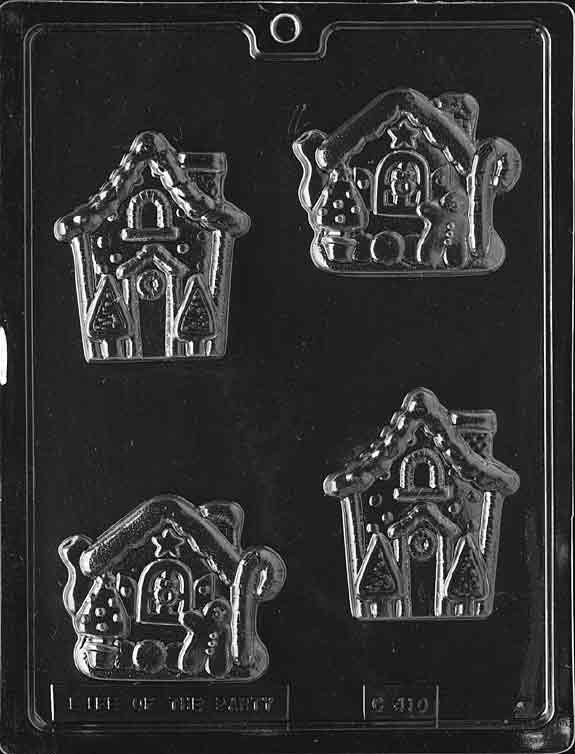 Gingerbread House Chocolate Mould by Home Chocolate Factory - professional pastry and chocolate equipment
