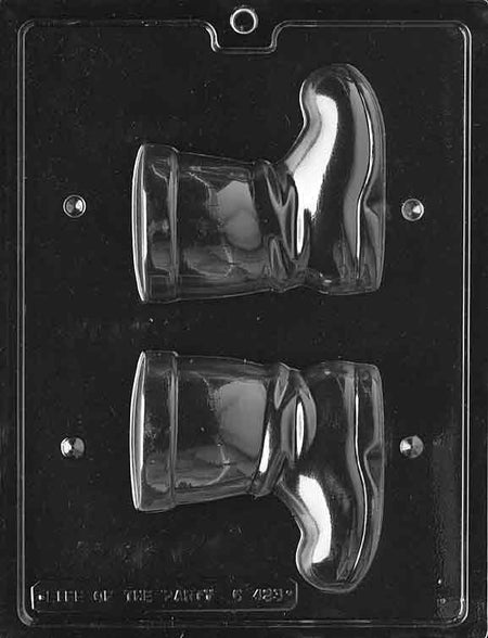 Medium 3D Santa Boot Chocolate Mould by Home Chocolate Factory - professional pastry and chocolate equipment