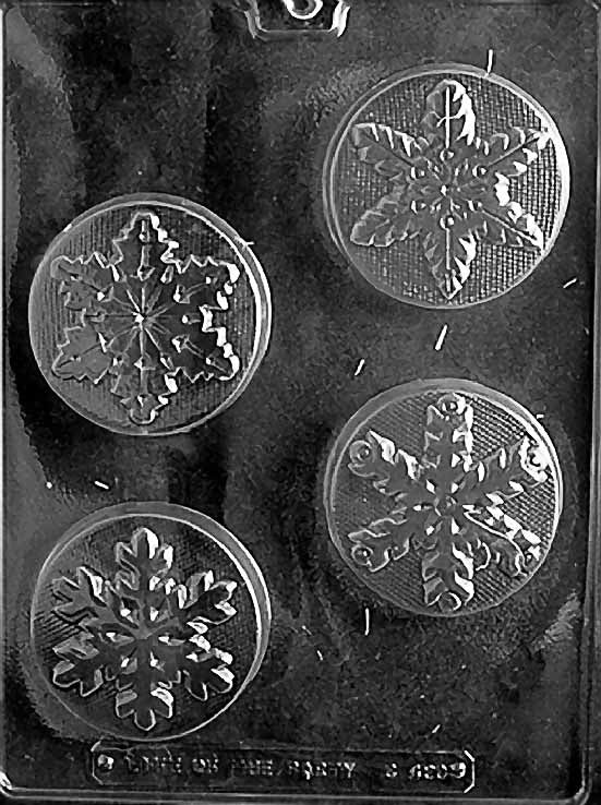 Large Snowflake Chocolate Mould by Home Chocolate Factory - professional pastry and chocolate equipment