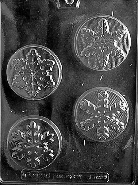 Large Snowflake Chocolate Mould by Home Chocolate Factory - professional pastry and chocolate equipment