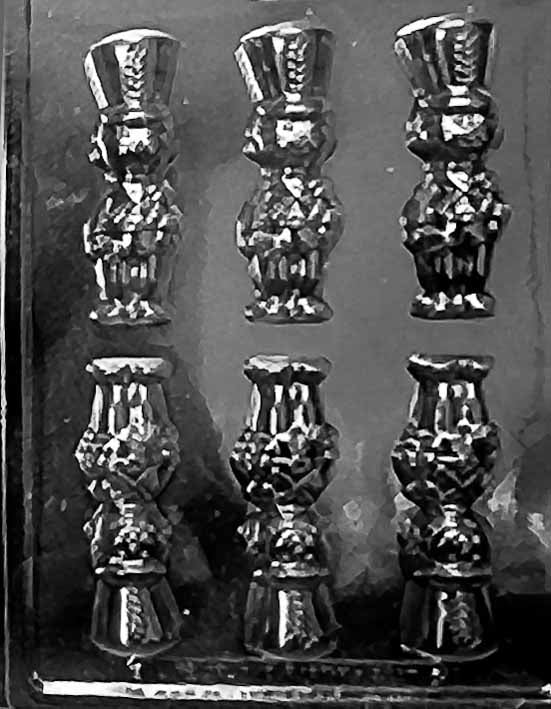 Wooden Soldier Chocolate Mould by Home Chocolate Factory - professional pastry and chocolate equipment