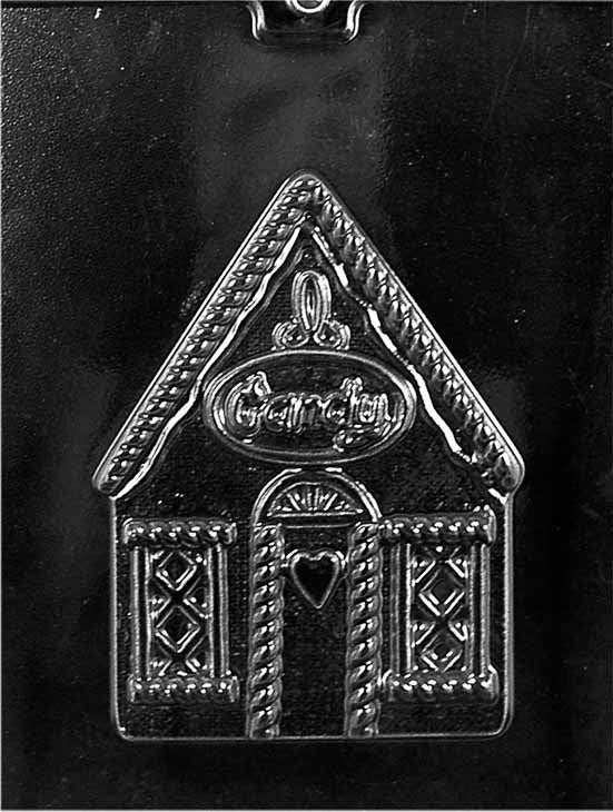 Gingerbread House Chocolate Mould - Side A by Home Chocolate Factory - professional pastry and chocolate equipment